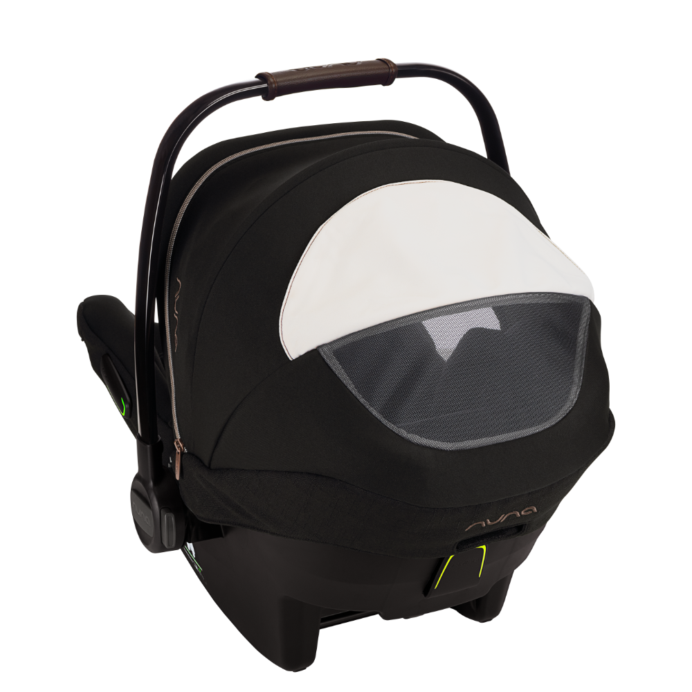 Nuna Pipa Next Baby Car Seat-Rear Facing-TUV Aircraft Certified-7 Positions Adjustable Headrest-Lightweight-All Over Side Impact Protection-For 0 to 1.5Y (Upto 13 Kg)-Riveted