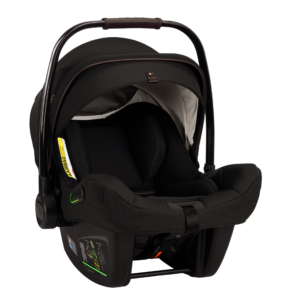 Nuna Pipa Next Baby Car Seat-Rear Facing-TUV Aircraft Certified-7 Positions Adjustable Headrest-Lightweight-All Over Side Impact Protection-For 0 to 1.5Y (Upto 13 Kg)-Riveted