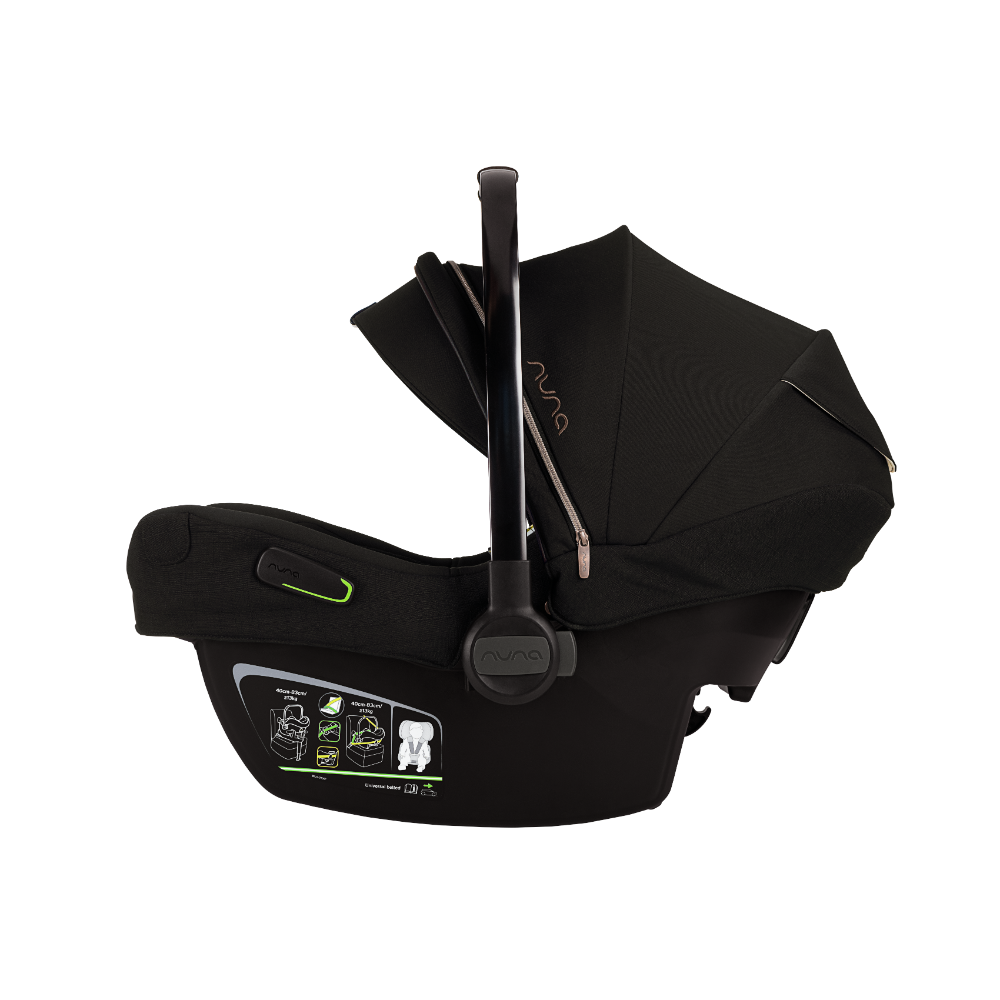 Nuna Pipa Next Baby Car Seat-Rear Facing-TUV Aircraft Certified-7 Positions Adjustable Headrest-Lightweight-All Over Side Impact Protection-For 0 to 1.5Y (Upto 13 Kg)-Riveted