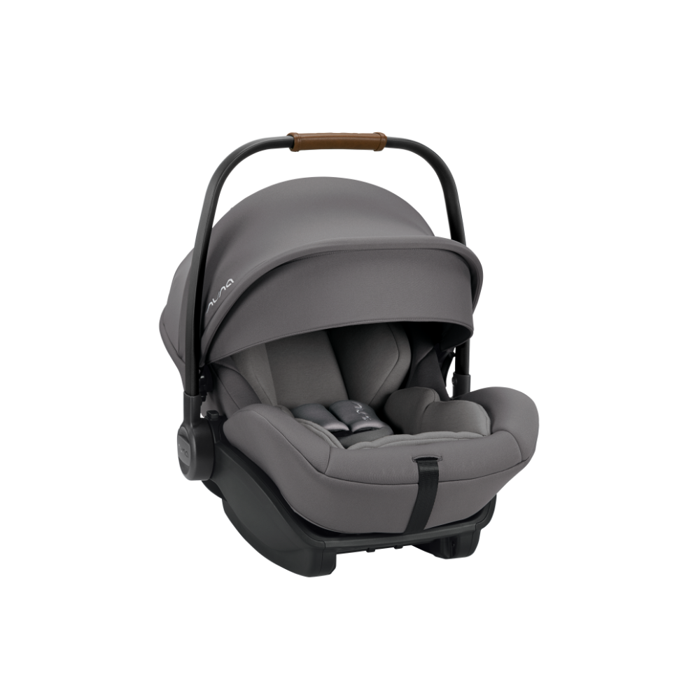 Nuna Arra Next Car Seat With Base Next-Car Seat Features (Rear Facing, 3 Positions & 157 Degrees Flat Reclining Seat, For 0 to 1.5Y-Base Features (Smart Swivel Lock, Steel Stability Leg) - Granite