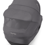 Nuna Cari NEXT Baby Carry Cot-Doubling As Car Seat & Carry Cot-3 Point Harness-With Organic Jersey Infant Insert & Dream Drape-2 Years Warranty-For 0 to 12M (Upto 13 Kg)-Granite