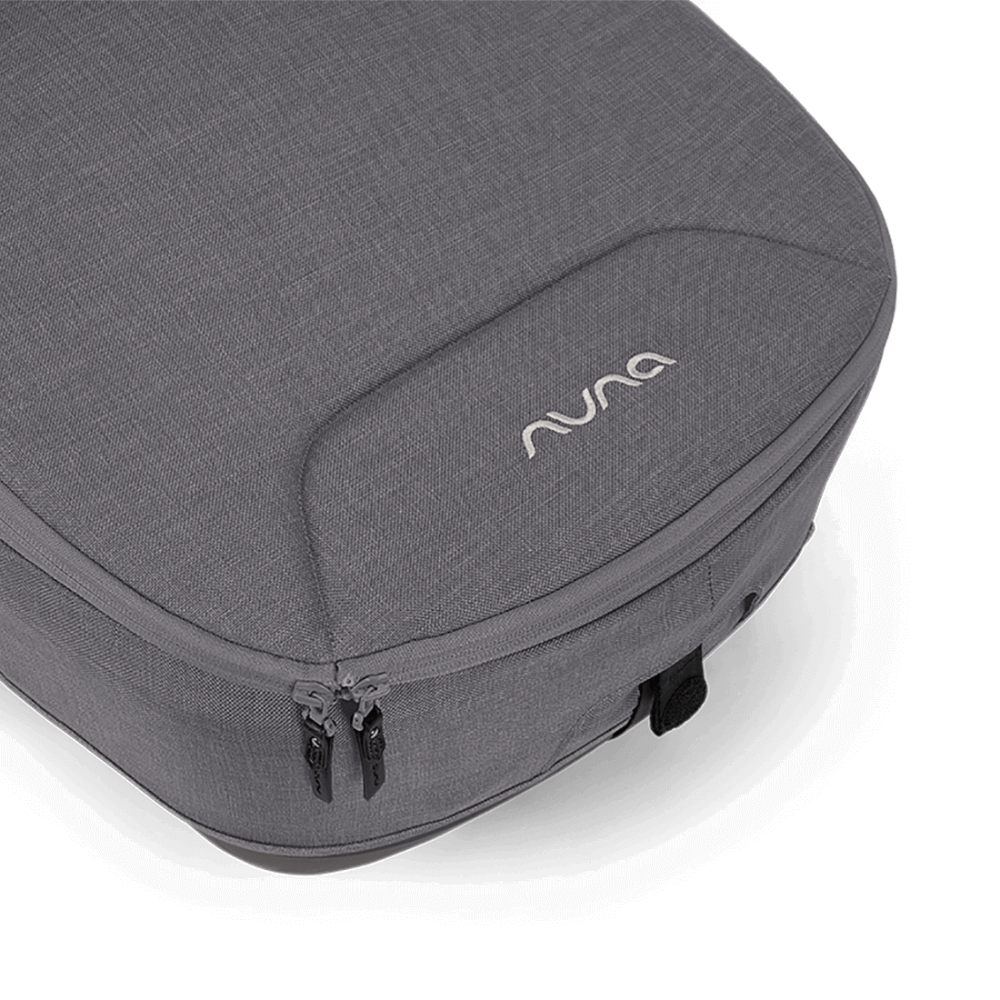 Nuna Cari NEXT Baby Carry Cot-Doubling As Car Seat & Carry Cot-3 Point Harness-With Organic Jersey Infant Insert & Dream Drape-2 Years Warranty-For 0 to 12M (Upto 13 Kg)-Granite