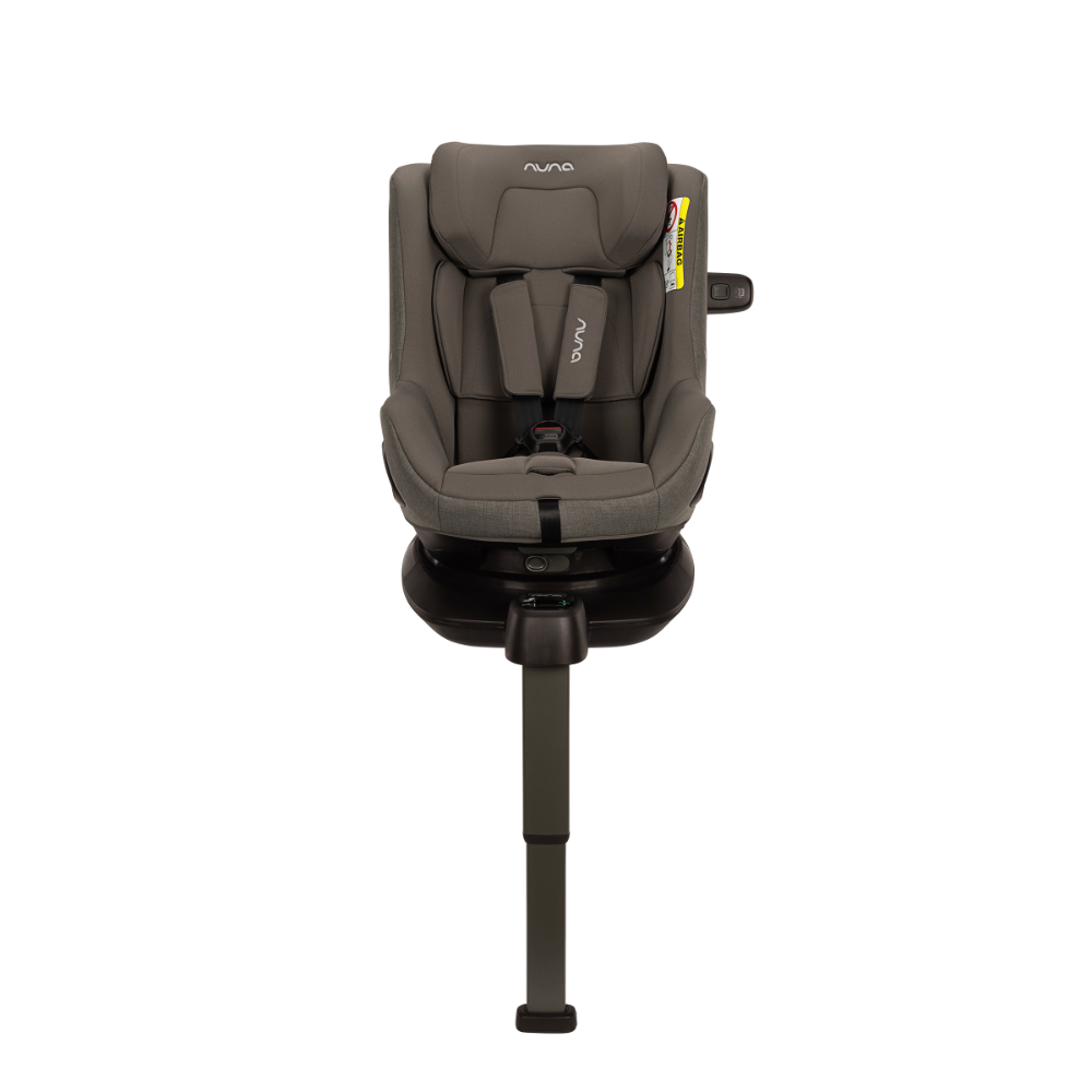 Nuna Pruu Baby Car Seat-Convertible Car Seat-360 Degree Rotation-10 Position Reclining Seat-Integrated Rebound Bar to Minimize Rotation During Impact-2 Years Warranty-For 0 to 4Y (Upto 19Kg) - Granite