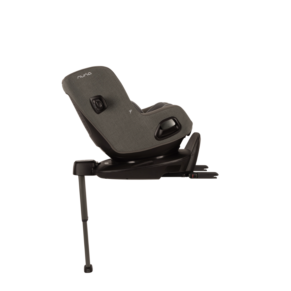 Nuna Pruu Baby Car Seat-Convertible Car Seat-360 Degree Rotation-10 Position Reclining Seat-Integrated Rebound Bar to Minimize Rotation During Impact-2 Years Warranty-For 0 to 4Y (Upto 19Kg) - Granite