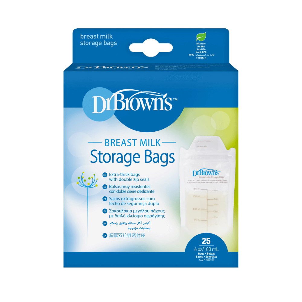 Dr. Brown's Dr. Browns Breastmilk Storage Bags, 25-Pack - White