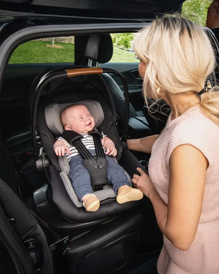 Nuna Arra Next Baby Car Seat-Rear Facing-3 Positions & 157 Degrees Flat Reclining Seat-Lightweight-10 Positions Adjustable Headrest-For 0 to 1.5Y (Upto 13 Kg) - Caviar