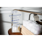 Lansinoh Breast Milk Transparent Storage Bags - Breastmilk Pouches For Fridge or Freezer Use, Pre-sterilized, Reinforced Double Sealed Side, Double Zipper For Ultimate Protection