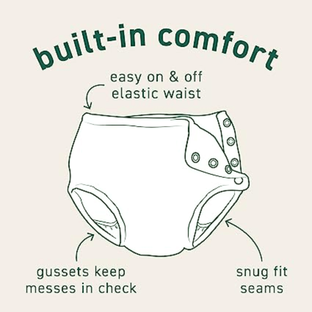 Green Sprouts Reusable Turtle Printed Swim Diaper with Snaps (1-2 years)