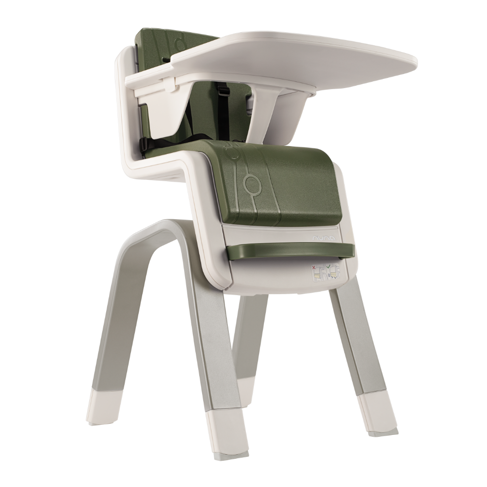 Nuna Zaaz Baby High Chair|Air Foam Cushion|Height Adjustable|Easily Removable Tray|Arm Bar & Footrest|For 0M+|Upto 100Kg - Pine