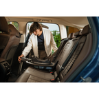 Nuna Base Curv ISOFIX Car Seat Base-Smart Swivel Lock- Button For 360 Degrees Rotation Adjustment-With Steel Stability Leg-Caviar