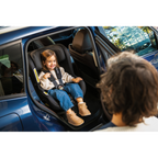 Nuna Base Curv ISOFIX Car Seat Base-Smart Swivel Lock- Button For 360 Degrees Rotation Adjustment-With Steel Stability Leg-Caviar