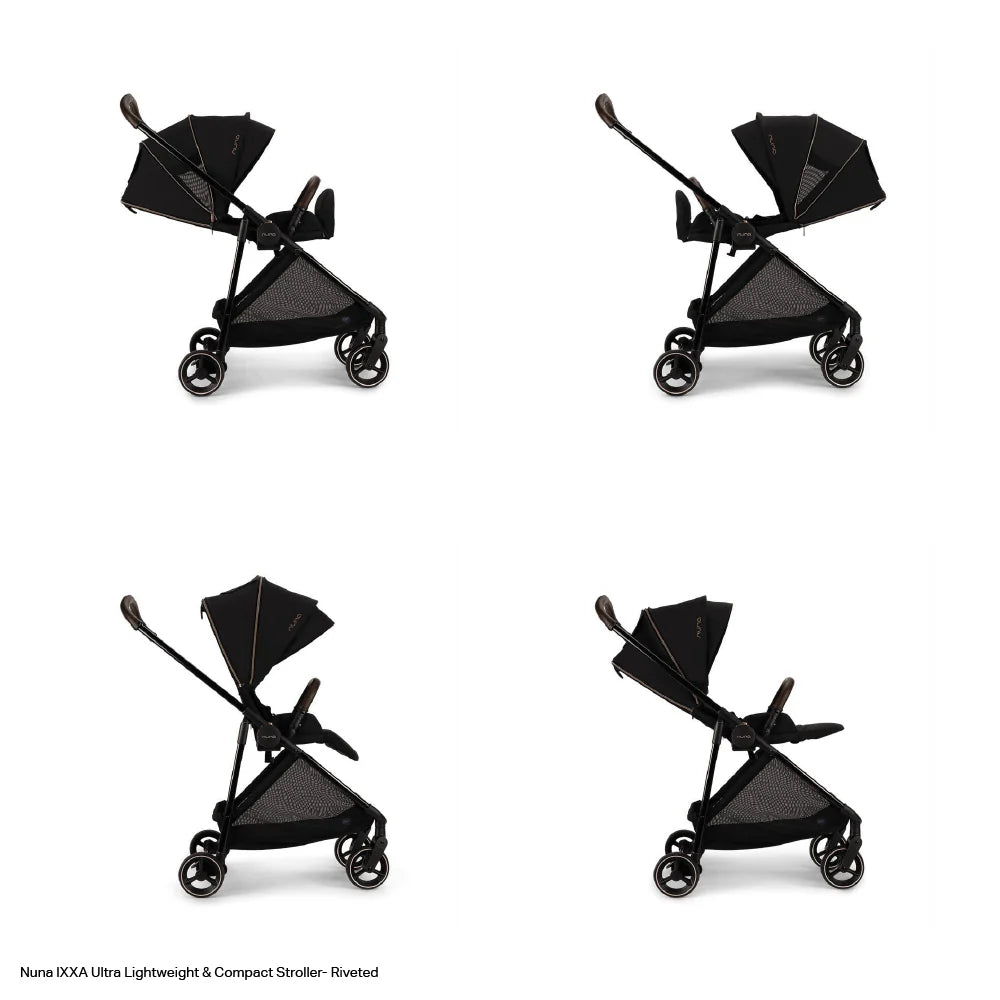 Nuna Ixxa Lightweight Baby Stroller-Reversible Seat-Compact Fold-Pram for 0M+ (Upto 15Kg)