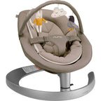 Nuna Leaf Grow Baby Bouncer|Sleek Design|Rock Solid Base with Motion Lock|3 Ergonomic Recline Positions|New Born to 60 kg - Biscotti