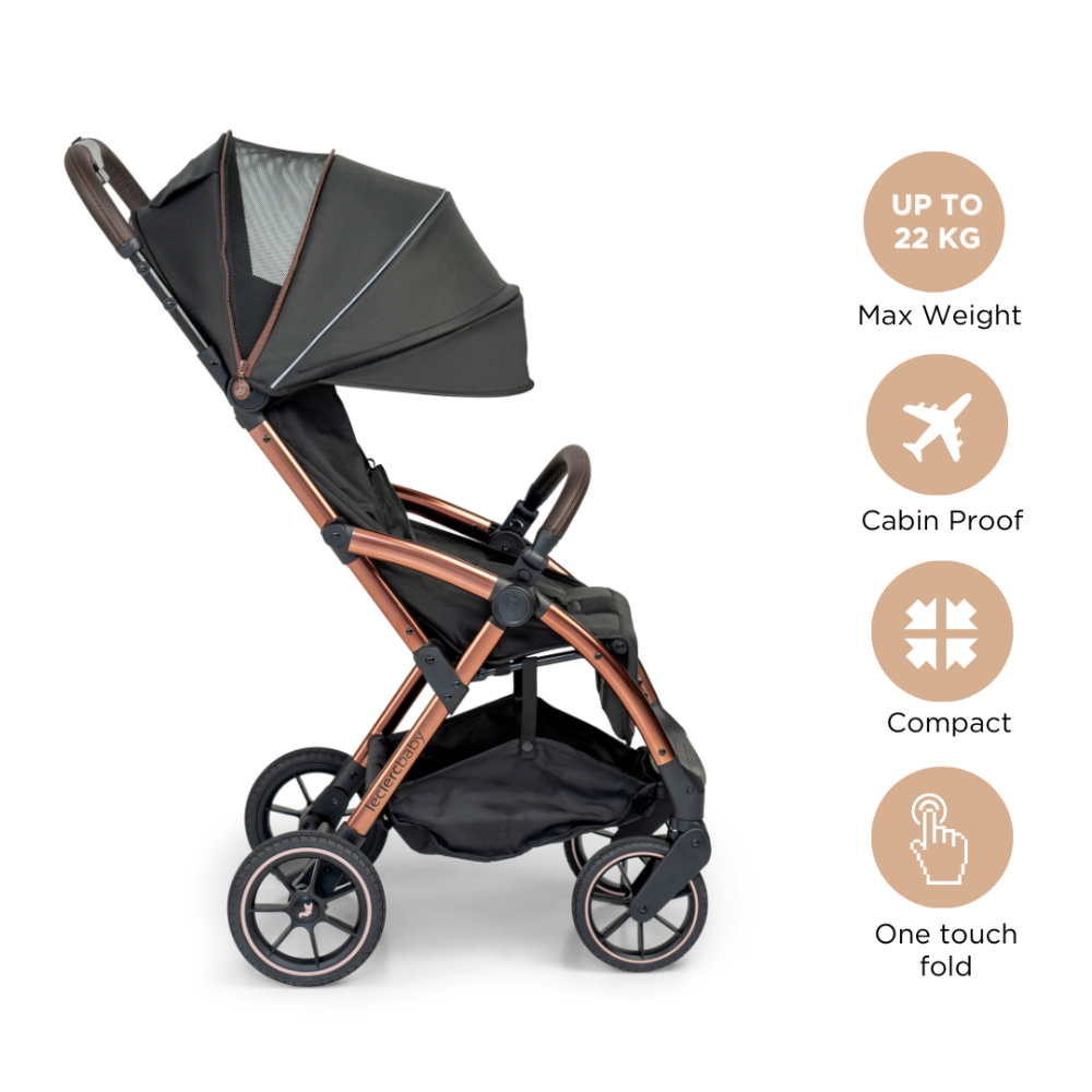 Leclerc Baby Influencer XL Stroller - Black Brown