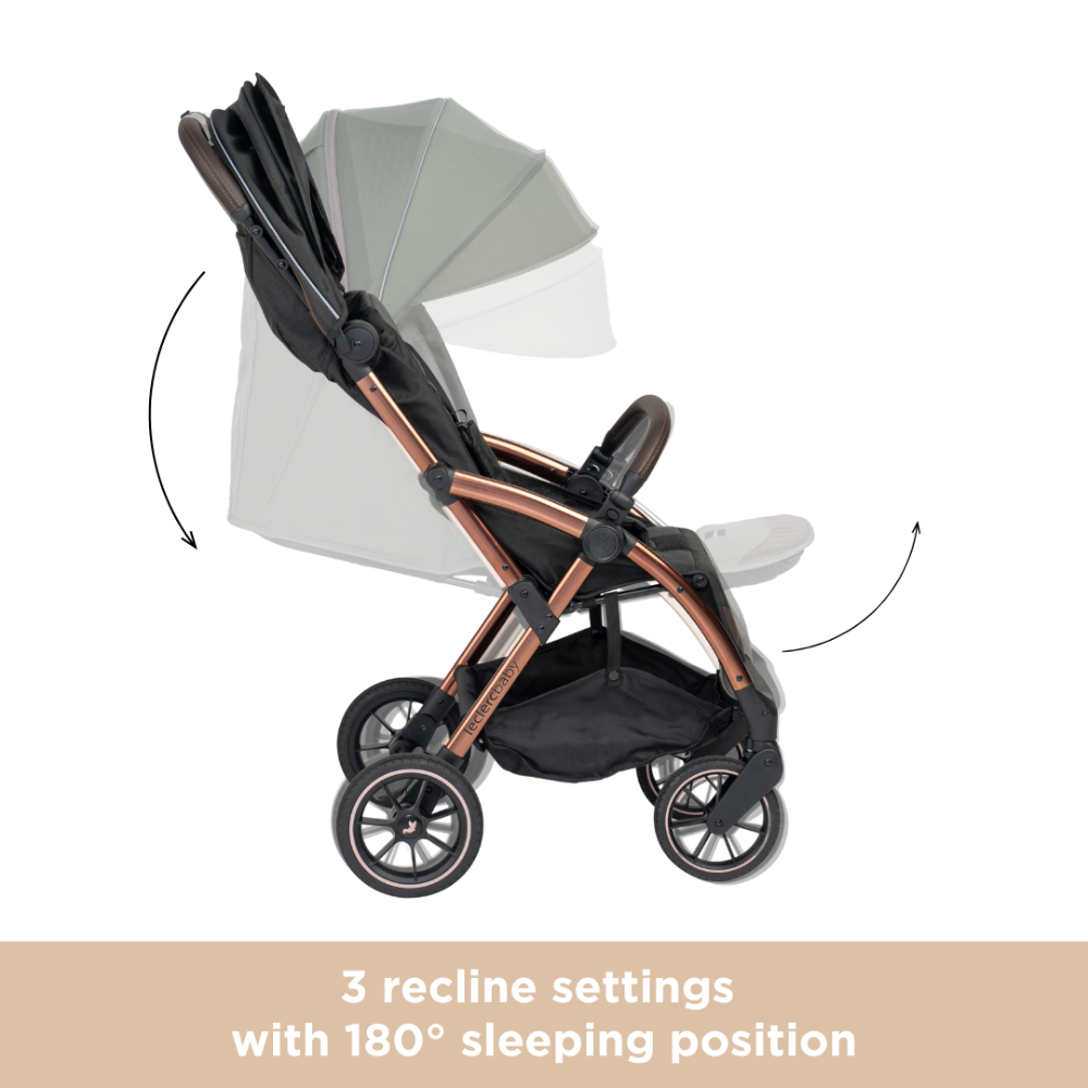 Leclerc Baby Influencer XL Stroller - Black Brown