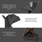 Leclerc Baby Influencer Stroller - Black Brown