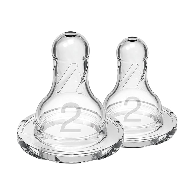 Dr. Brown's Natural Flow Level 2 Narrow Nipple - Set of 2 (3M+)