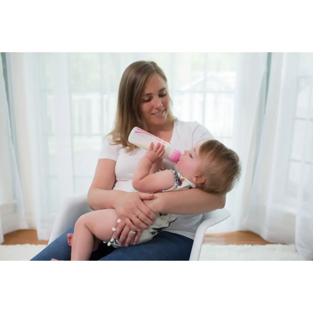 Dr. Brown's 8oz/250mL Narrow Anti-colic Options+ Baby Bottle, Pink, 3-Pack (SB83306-P3)