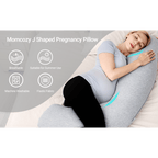 Momcozy Maternity Accessory J Shaped Maternity Body Pillow - Grey