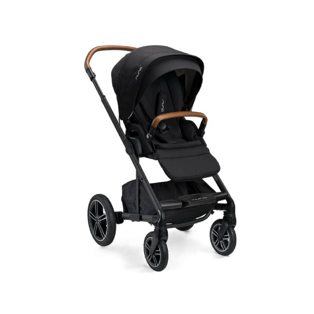 Nuna Mixx Next Reversible Seat Stroller with Flat Recline|Height Adjustable Handle Bar|All Terrain|All Wheel Suspension|One Hand Fold|Rain Cover & Post Adaptors|0 to 4Y (Upto 22Kg) - Caviar
