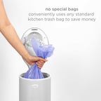 Ubbi Steel Odor Locking Diaper Pail - Matte Grey