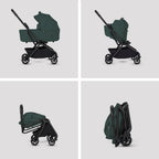 Silver Cross Nia World's Only Aircraft Cabin Approved Stroller in Both Seat & Carrycot Mode|Flat Recline|One Hand Fold|Lightweight & Travel Friendly|Self Standing|0 to 6M|Upto 9 Kg - Conifer