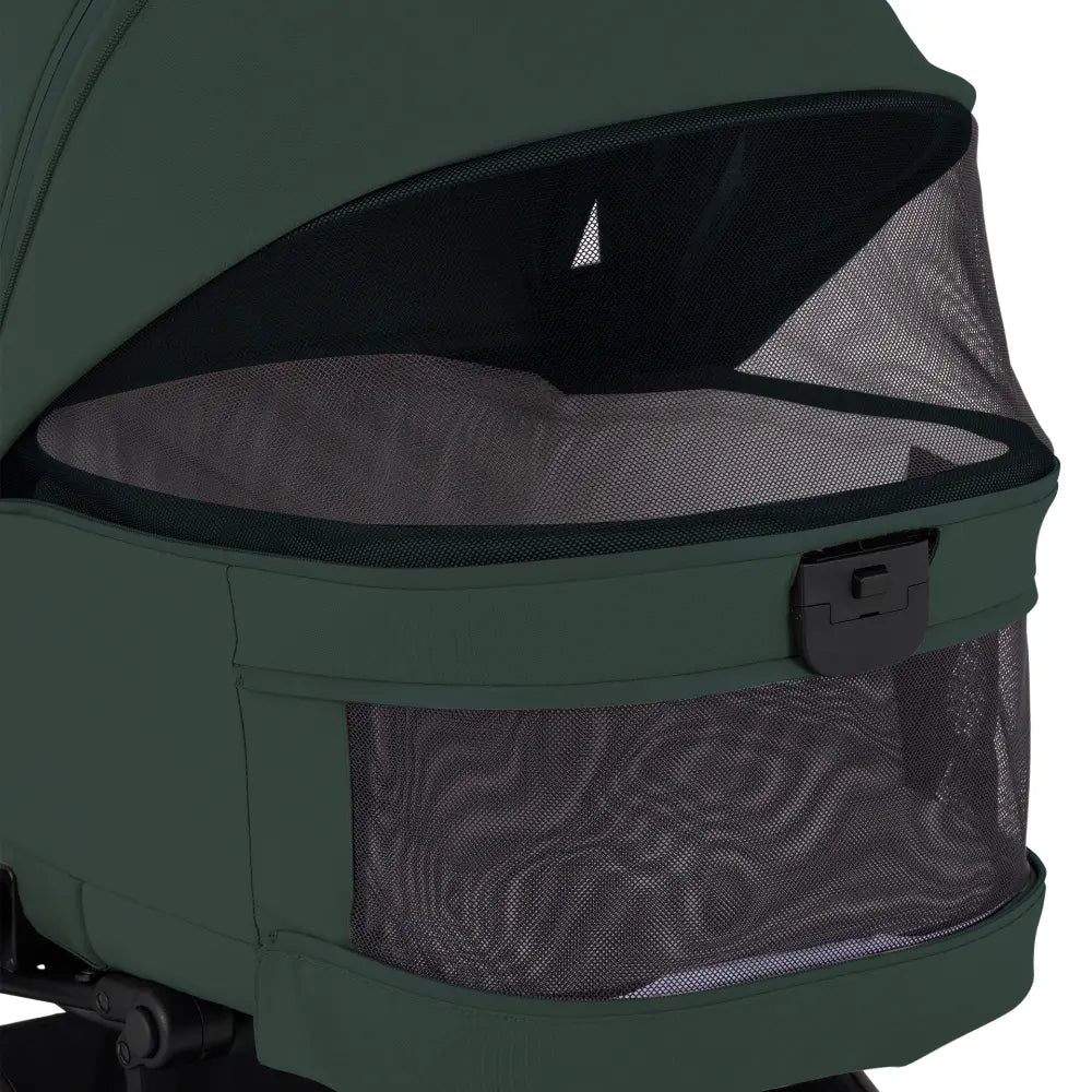 Silver Cross Nia World's Only Aircraft Cabin Approved Stroller in Both Seat & Carrycot Mode|Flat Recline|One Hand Fold|Lightweight & Travel Friendly|Self Standing|0 to 6M|Upto 9 Kg - Conifer