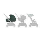 Silver Cross Nia World's Only Aircraft Cabin Approved Stroller in Both Seat & Carrycot Mode|Flat Recline|One Hand Fold|Lightweight & Travel Friendly|Self Standing|0 to 6M|Upto 9 Kg - Conifer
