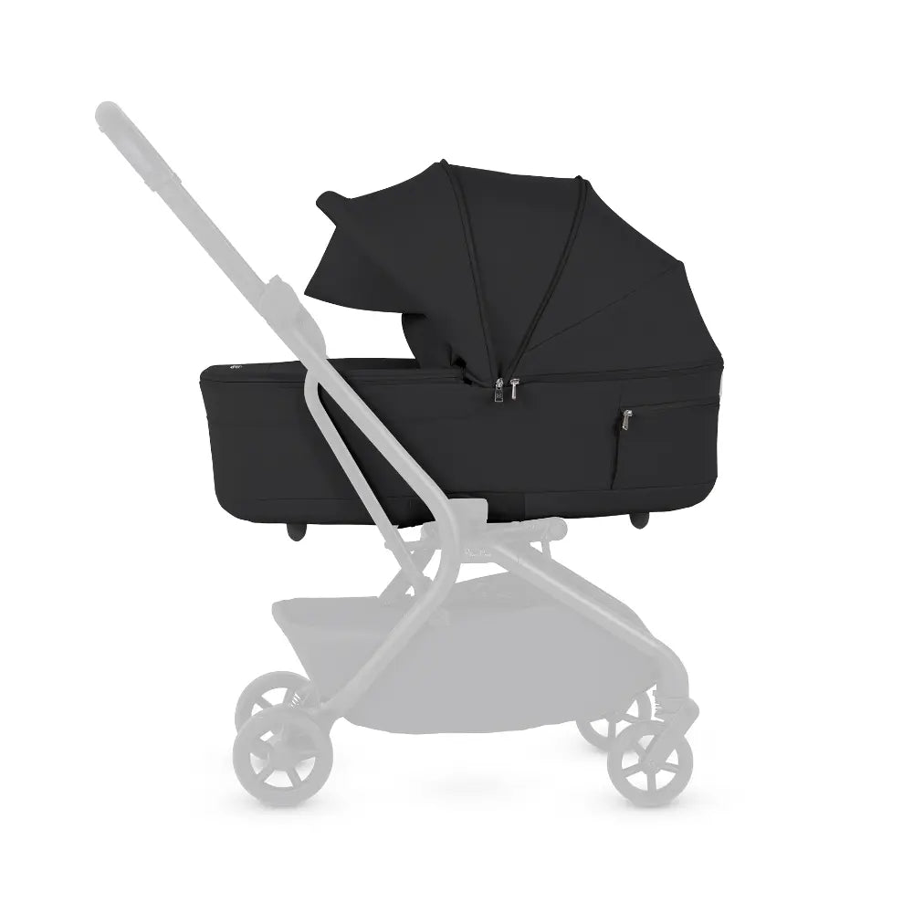 Silver Cross Nia World's Only Aircraft Cabin Approved Stroller in Both Seat & Carrycot Mode|Flat Recline|One Hand Fold|Lightweight & Travel Friendly|Self Standing|0 to 6M|Upto 9 Kg - Onyx