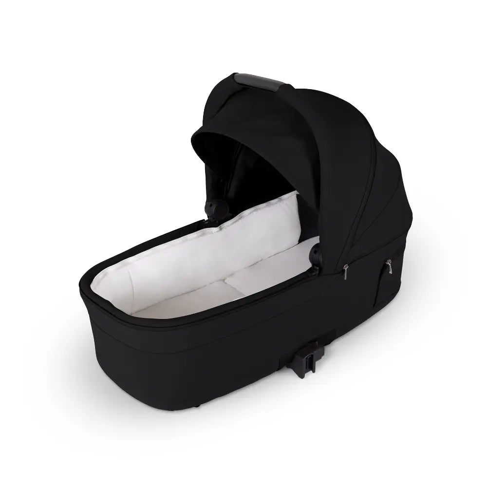 Silver Cross Nia World's Only Aircraft Cabin Approved Stroller in Both Seat & Carrycot Mode|Flat Recline|One Hand Fold|Lightweight & Travel Friendly|Self Standing|0 to 6M|Upto 9 Kg - Onyx