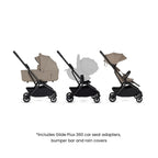 Silver Cross Nia World's Only Aircraft Cabin Approved Stroller in Both Seat & Carrycot Mode|Flat Recline|One Hand Fold|Lightweight & Travel Friendly|Self Standing|0 to 4Y|Upto 22 Kg - Champagne