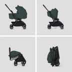Silver Cross Nia World's Only Aircraft Cabin Approved Stroller in Both Seat & Carrycot Mode|Flat Recline|One Hand Fold|Lightweight & Travel Friendly|Self Standing|0 to 4Y|Upto 22 Kg - Conifer