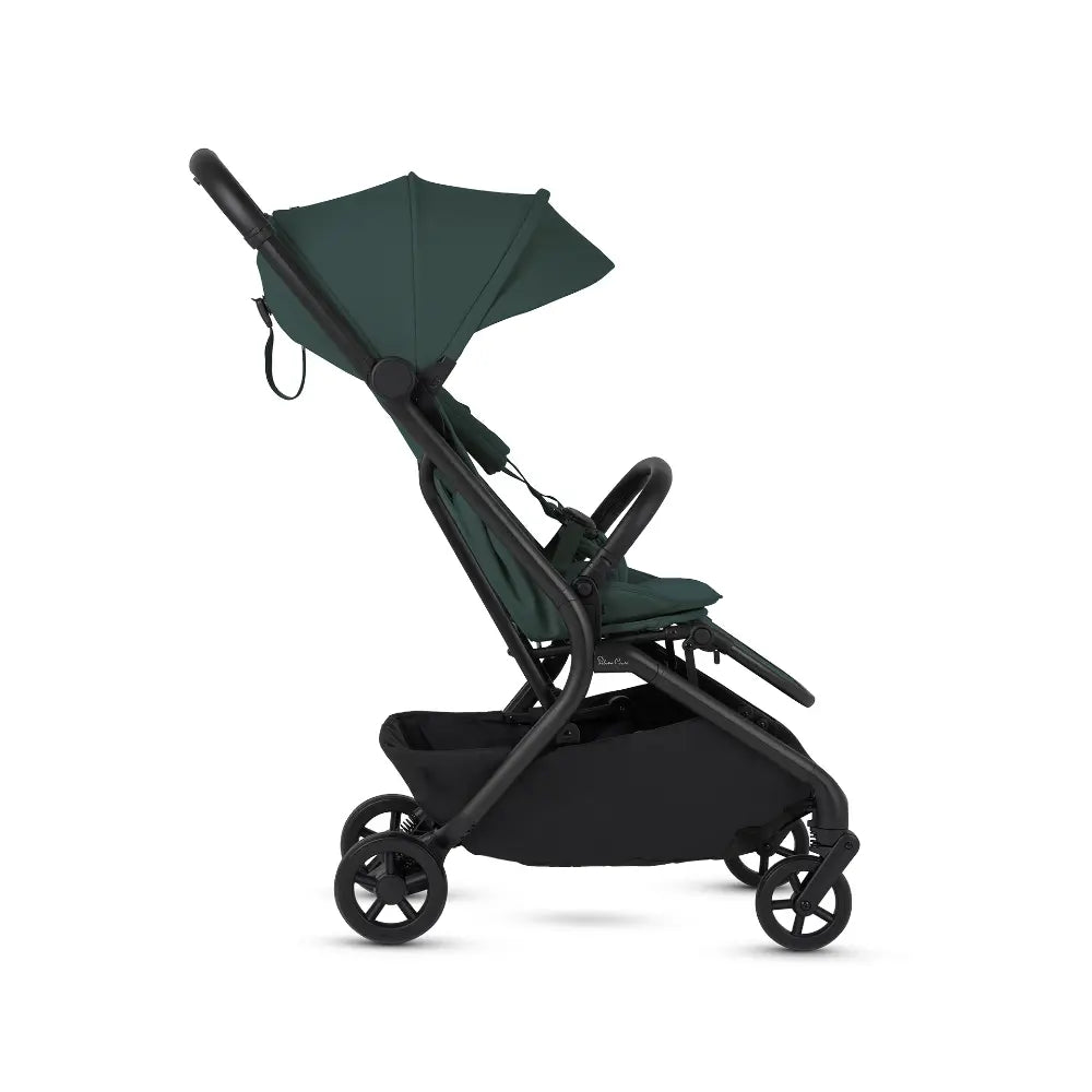 Silver Cross Nia World's Only Aircraft Cabin Approved Stroller in Both Seat & Carrycot Mode|Flat Recline|One Hand Fold|Lightweight & Travel Friendly|Self Standing|0 to 4Y|Upto 22 Kg - Conifer