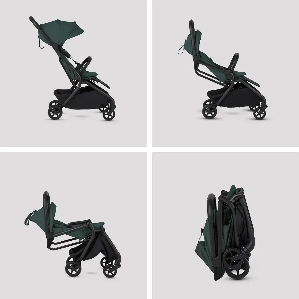 Silver Cross Nia World's Only Aircraft Cabin Approved Stroller in Both Seat & Carrycot Mode|Flat Recline|One Hand Fold|Lightweight & Travel Friendly|Self Standing|0 to 4Y|Upto 22 Kg - Conifer