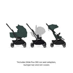 Silver Cross Nia World's Only Aircraft Cabin Approved Stroller in Both Seat & Carrycot Mode|Flat Recline|One Hand Fold|Lightweight & Travel Friendly|Self Standing|0 to 4Y|Upto 22 Kg - Conifer