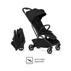 Silver Cross Nia World's Only Aircraft Cabin Approved Stroller in Both Seat & Carrycot Mode|Flat Recline|One Hand Fold|Lightweight & Travel Friendly|Self Standing|0 to 4Y|Upto 22 Kg - Onyx