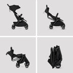 Silver Cross Nia World's Only Aircraft Cabin Approved Stroller in Both Seat & Carrycot Mode|Flat Recline|One Hand Fold|Lightweight & Travel Friendly|Self Standing|0 to 4Y|Upto 22 Kg - Onyx
