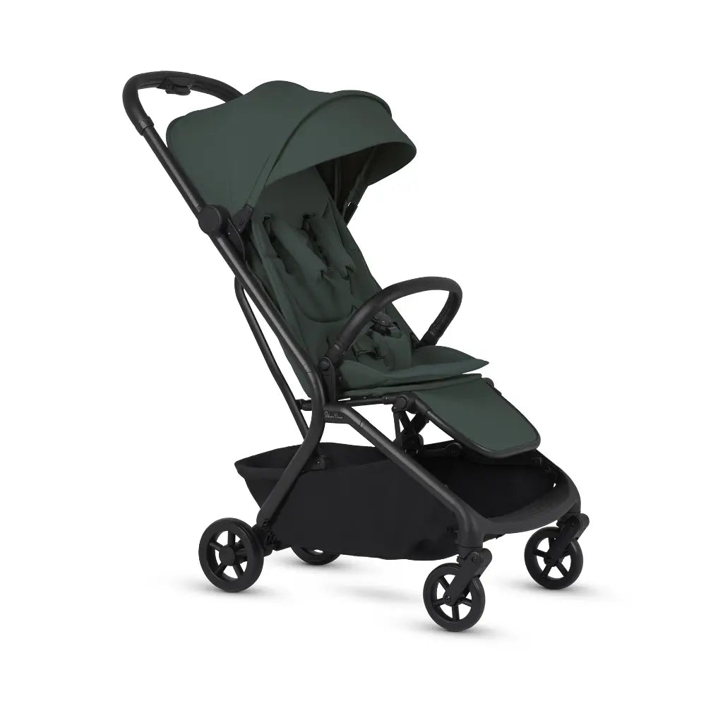 Silver Cross Nia World's Only Aircraft Cabin Approved Stroller in Both Seat & Carrycot Mode|Flat Recline|One Hand Fold|Lightweight & Travel Friendly|Self Standing|0 to 4Y|Upto 22 Kg - Conifer