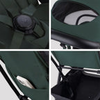 Silver Cross Nia World's Only Aircraft Cabin Approved Stroller in Both Seat & Carrycot Mode|Flat Recline|One Hand Fold|Lightweight & Travel Friendly|Self Standing|0 to 4Y|Upto 22 Kg - Conifer