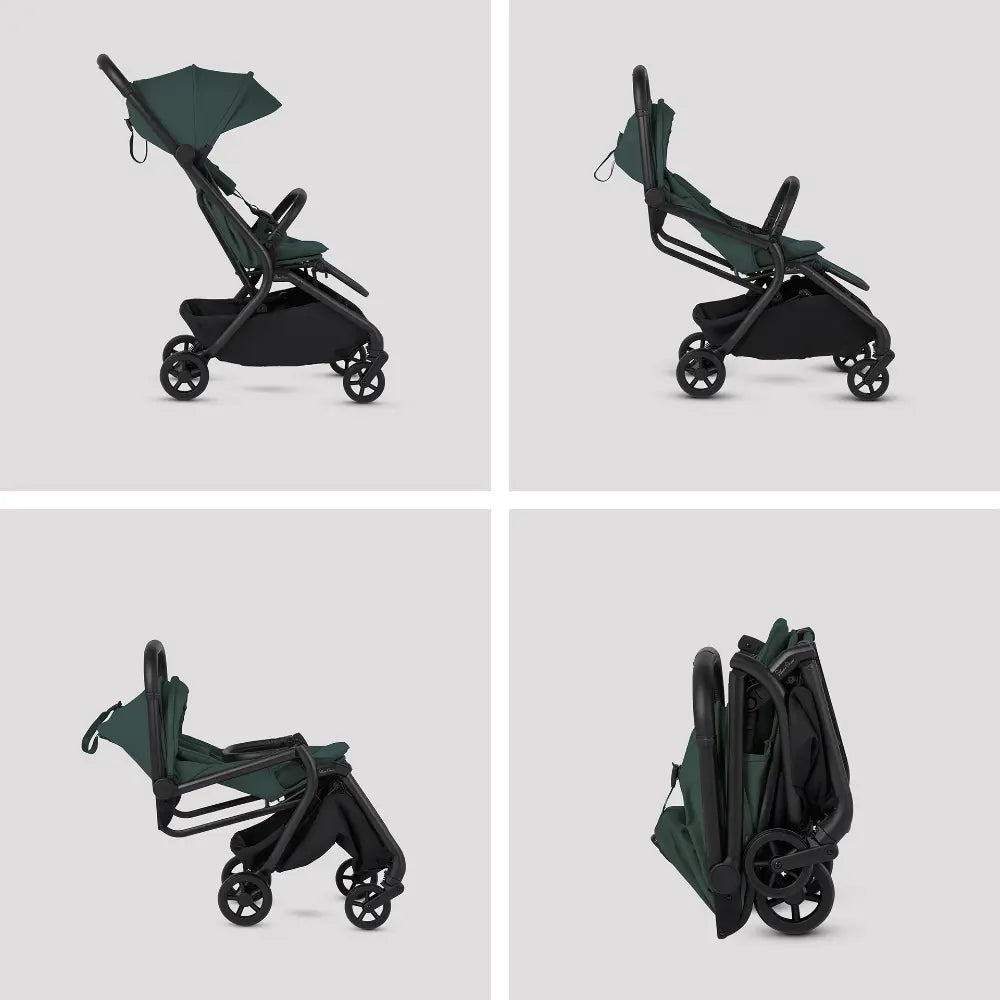 Silver Cross Nia World's Only Aircraft Cabin Approved Stroller in Both Seat & Carrycot Mode|Flat Recline|One Hand Fold|Lightweight & Travel Friendly|Self Standing|0 to 4Y|Upto 22 Kg - Conifer