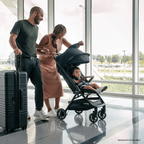 Nuna Trvl Cabin Friendly Stroller|Lightweight|Compact|One-Hand Self-Collapsing Fold|All Wheel Suspension|0 to 4Y (Upto 22Kg) - Biscotti
