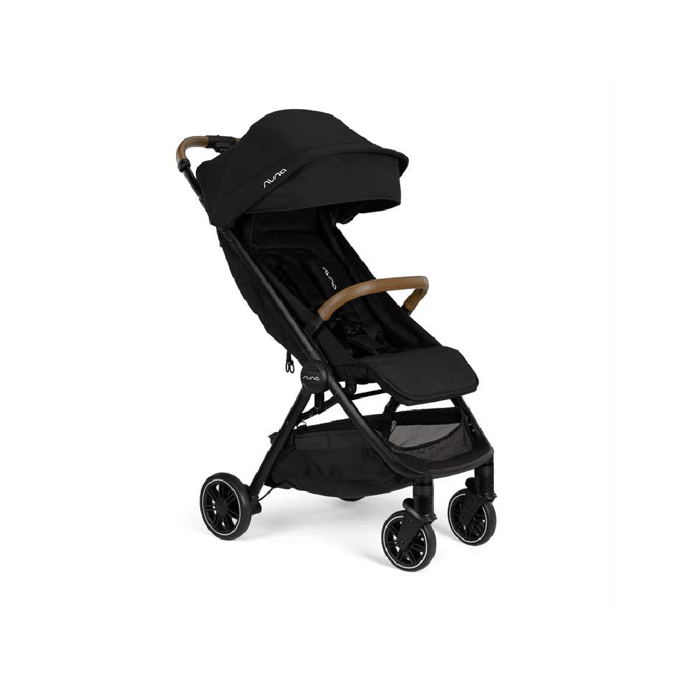 Nuna Trvl Cabin Friendly Stroller|Lightweight|Compact|One-Hand Self-Collapsing Fold|All Wheel Suspension|0 to 4Y (Upto 22Kg) - Caviar