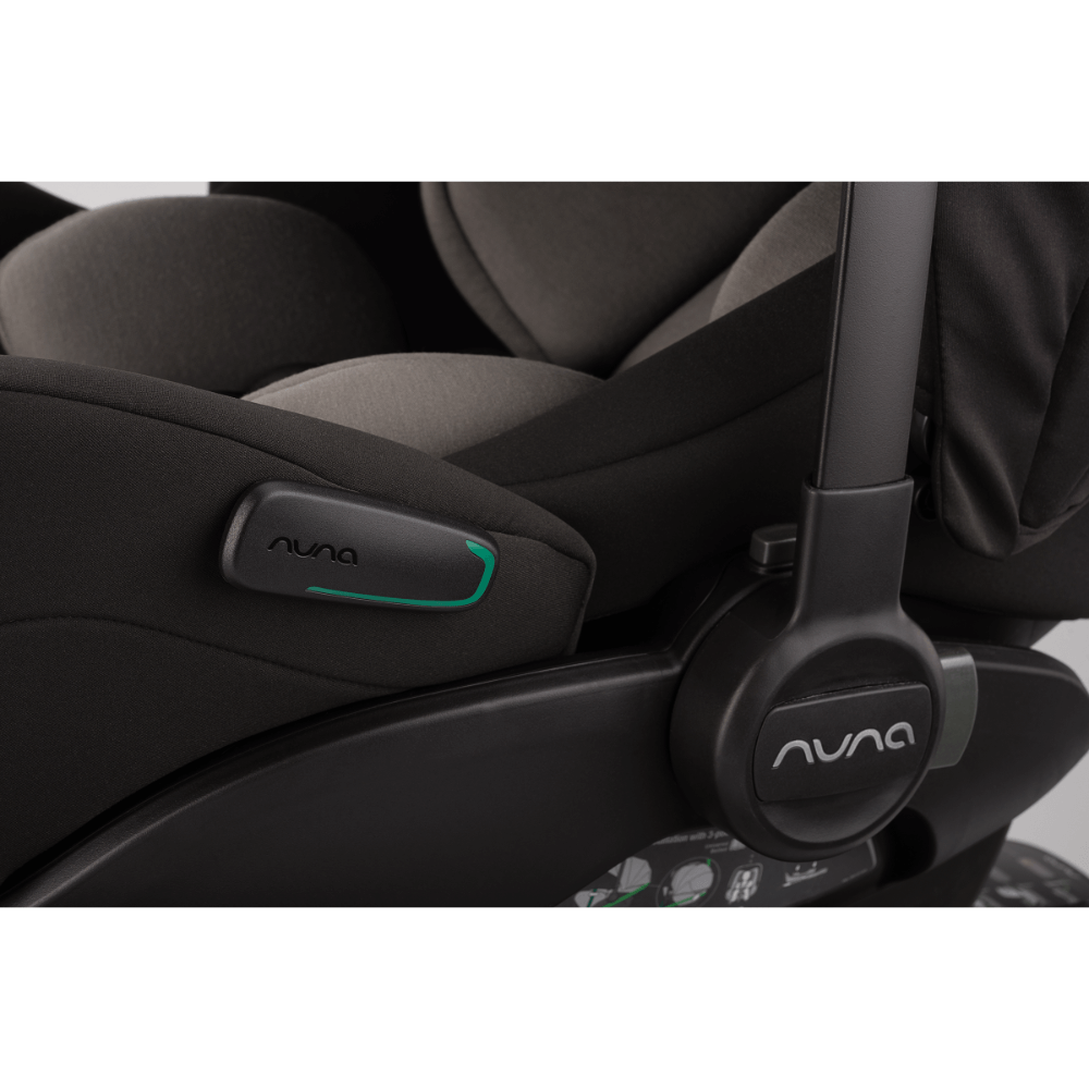 Nuna Arra Flex Baby Car Seat-Rear Facing-Flat Recling Seat 157 Degrees-3 Positions Recline-10 Positions Adjustable Headrest-For 0 to 2Y (Upto 13 Kg)-Caviar