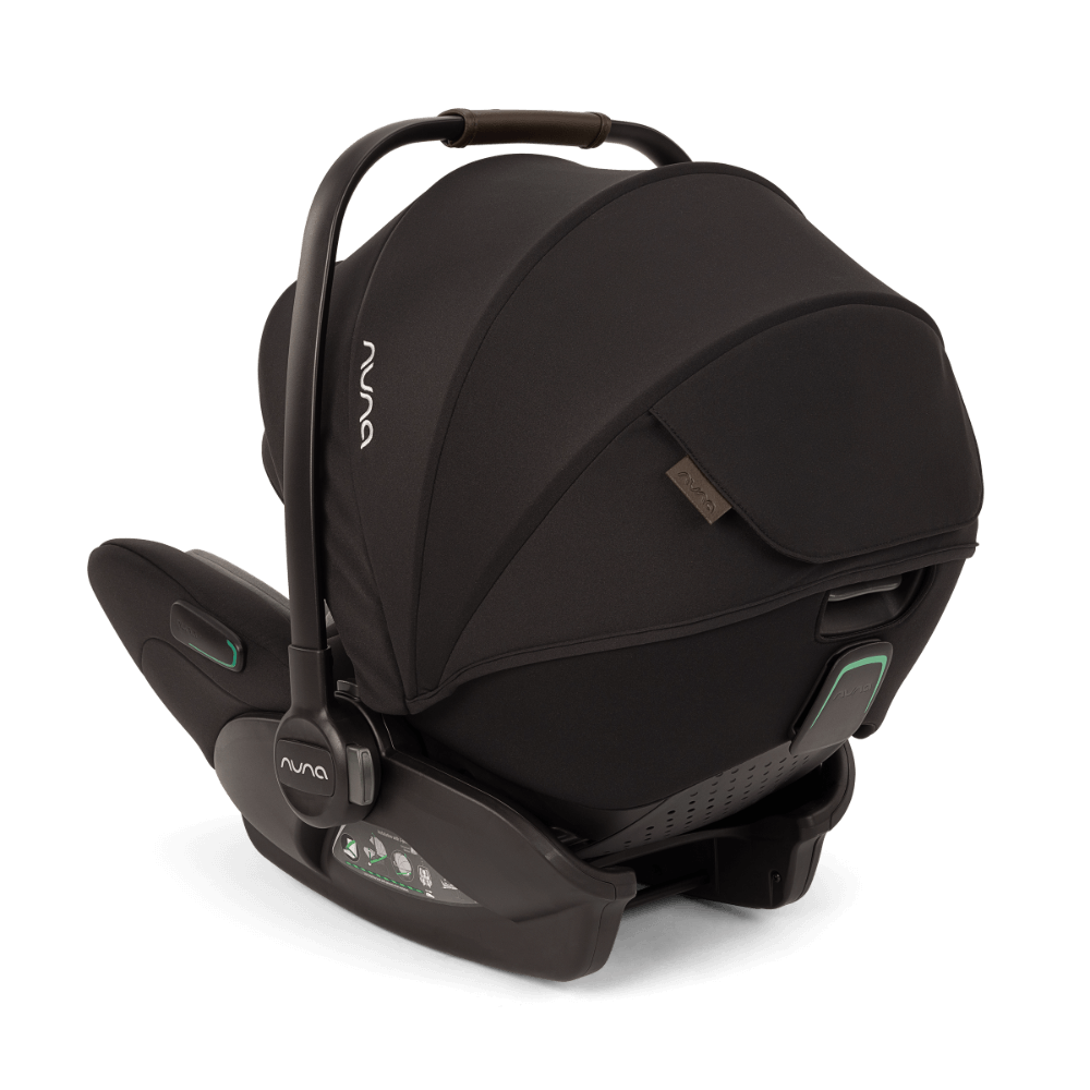 Nuna Arra Flex Baby Car Seat-Rear Facing-Flat Recling Seat 157 Degrees-3 Positions Recline-10 Positions Adjustable Headrest-For 0 to 2Y (Upto 13 Kg)-Caviar