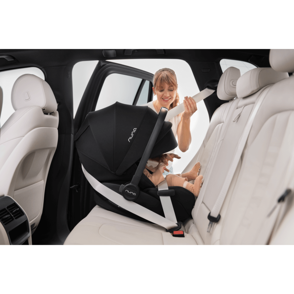 Nuna Arra Flex Baby Car Seat-Rear Facing-Flat Recling Seat 157 Degrees-3 Positions Recline-10 Positions Adjustable Headrest-For 0 to 2Y (Upto 13 Kg)-Caviar