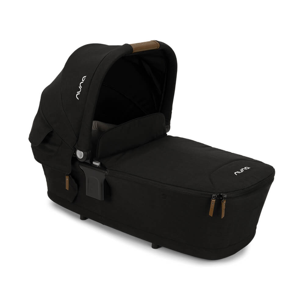 Nuna LYTL Baby Carry Cot|With Dream Drape & Ventilated Mesh Panel|Integrated Release Buttons|Compact & Flat Fold|Includes Rain Cover|Upto 9 Kg-Caviar