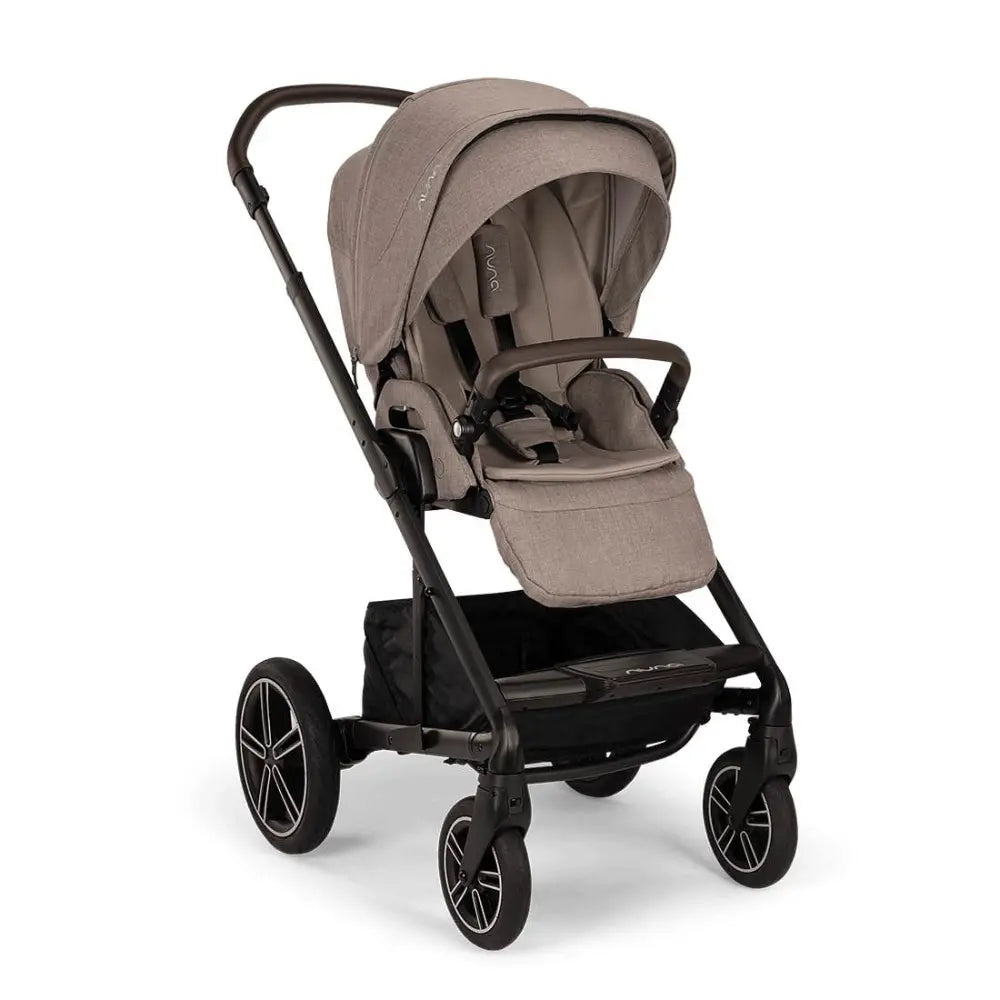 Nuna Mixx Next Reversible Seat Stroller with Flat Recline|Height Adjustable Handle Bar|All Terrain|All Wheel Suspension|One Hand Fold|Rain Cover & Post Adaptors|0 to 4Y (Upto 22Kg) - Cedar
