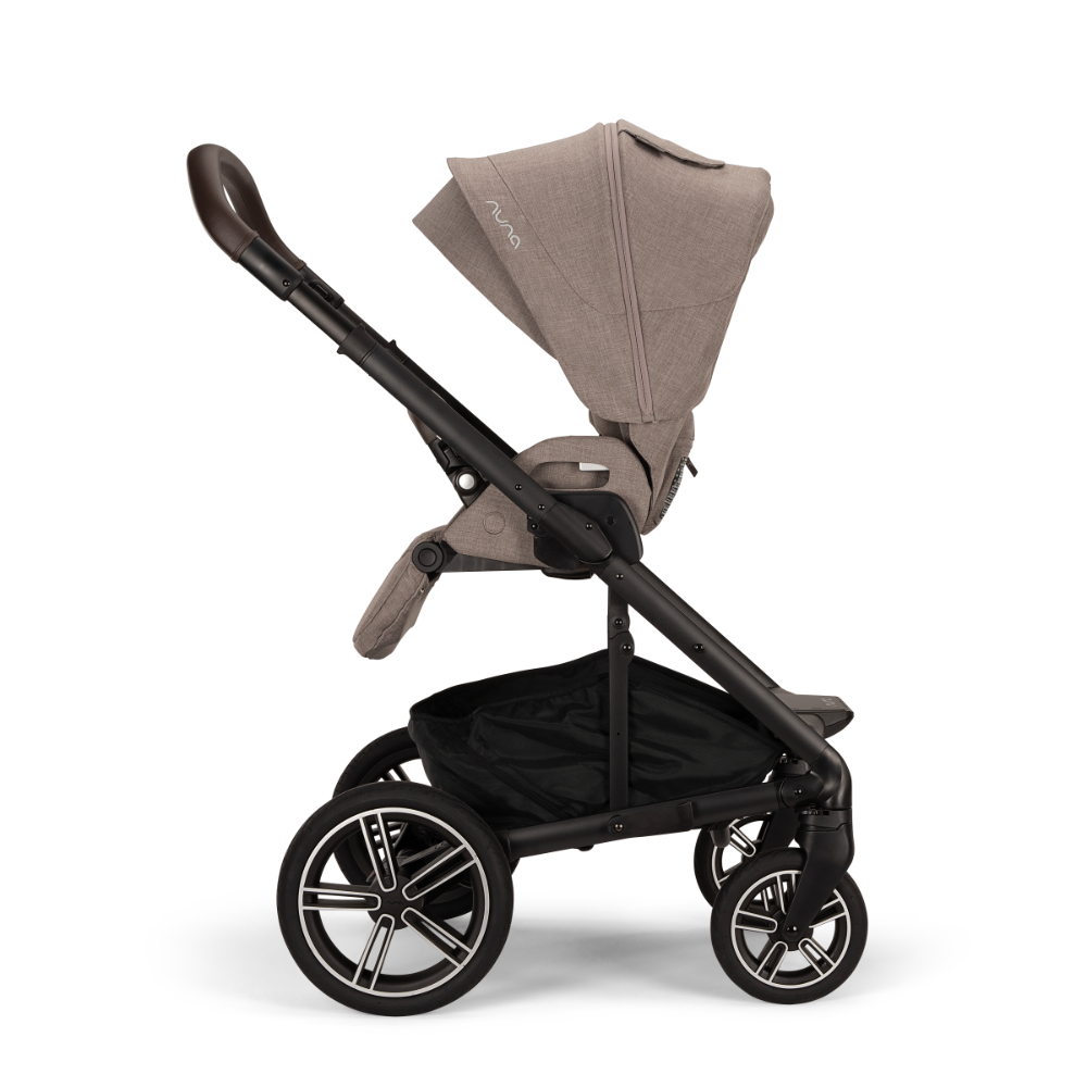 Nuna Mixx Next Reversible Seat Stroller with Flat Recline|Height Adjustable Handle Bar|All Terrain|All Wheel Suspension|One Hand Fold|Rain Cover & Post Adaptors|0 to 4Y (Upto 22Kg) - Cedar