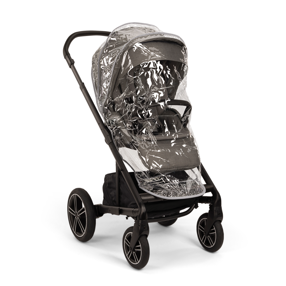 Nuna Mixx Next Reversible Seat Stroller with Flat Recline|Height Adjustable Handle Bar|All Terrain|All Wheel Suspension|One Hand Fold|Rain Cover & Post Adaptors|0 to 4Y (Upto 22Kg) - Thunder