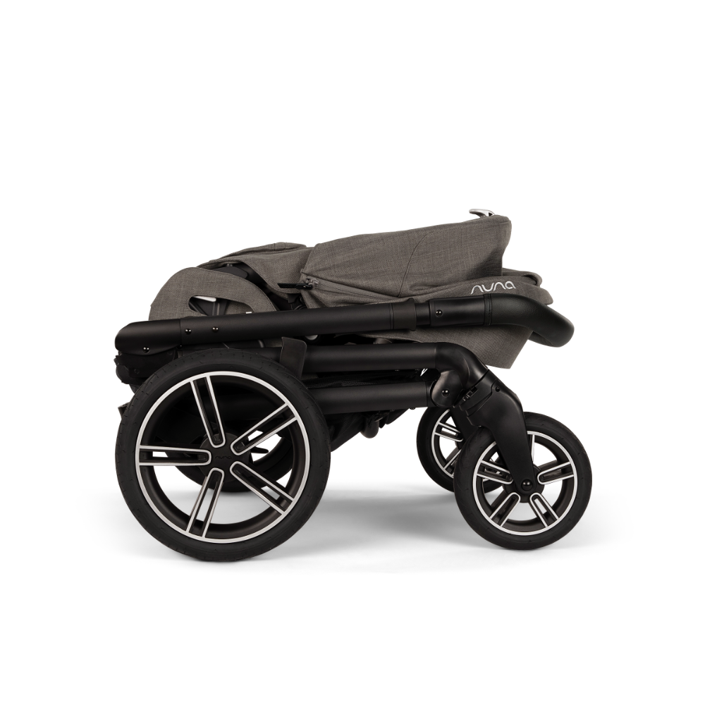 Nuna Mixx Next Reversible Seat Stroller with Flat Recline|Height Adjustable Handle Bar|All Terrain|All Wheel Suspension|One Hand Fold|Rain Cover & Post Adaptors|0 to 4Y (Upto 22Kg) - Thunder